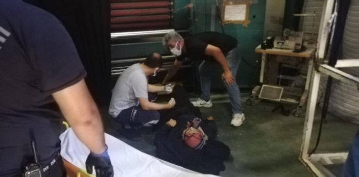 i Bursa'da tekstil fabrikasında çalışan kadın işçi yaralandı