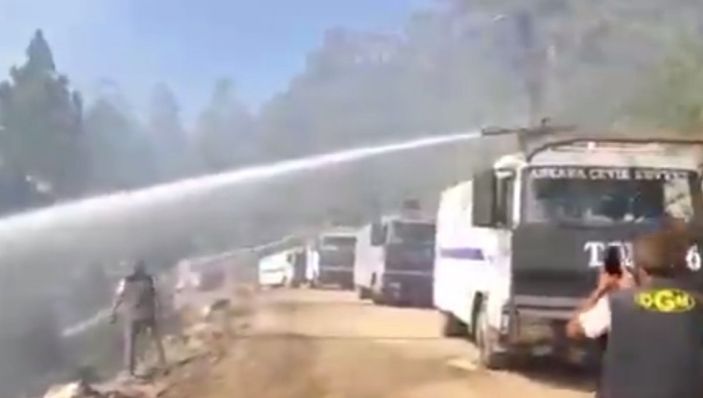 Ormancının TOMA sevinci: Cennetten mi düştünüz