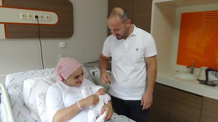 Trabzon’da 20 yıl sonra ilk bebek sevincini yaşadılar