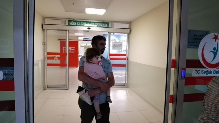 Bursa'da köpeğin saldırısına uğrayan 2 yaşındaki kızın burnu kırıldı