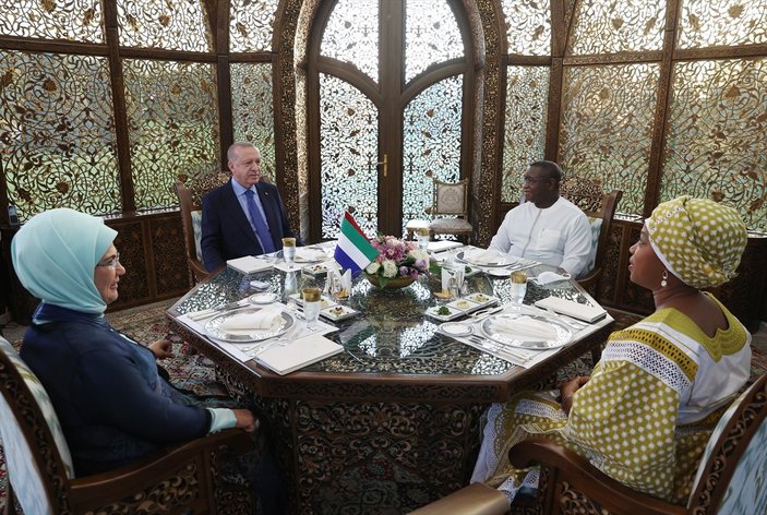 Cumhurbaşkanı Erdoğan, Sierra Leone Cumhurbaşkanı ile görüştü