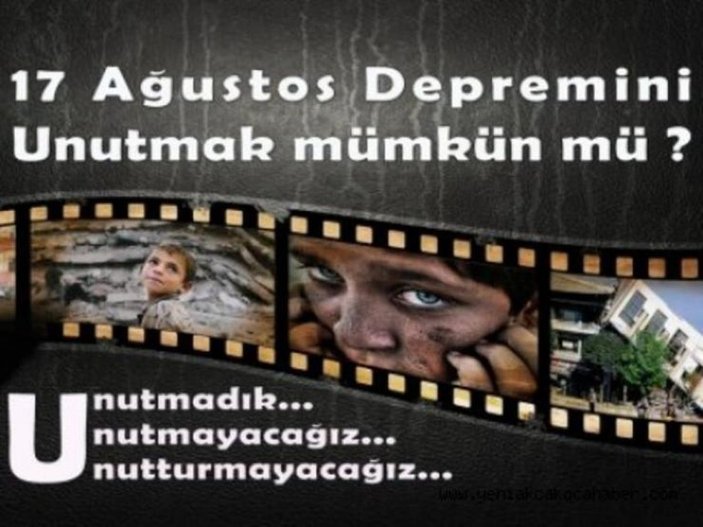 17 Ağustos depremi mesajları: 17 Ağustos 1999 depremi anma sözleri, mesajları ve fotoğrafları