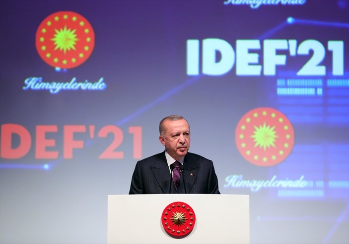 Cumhurbaşkanı Erdoğan, Uluslararası Savunma Sanayii Fuarı Açılış Töreninde konuştu