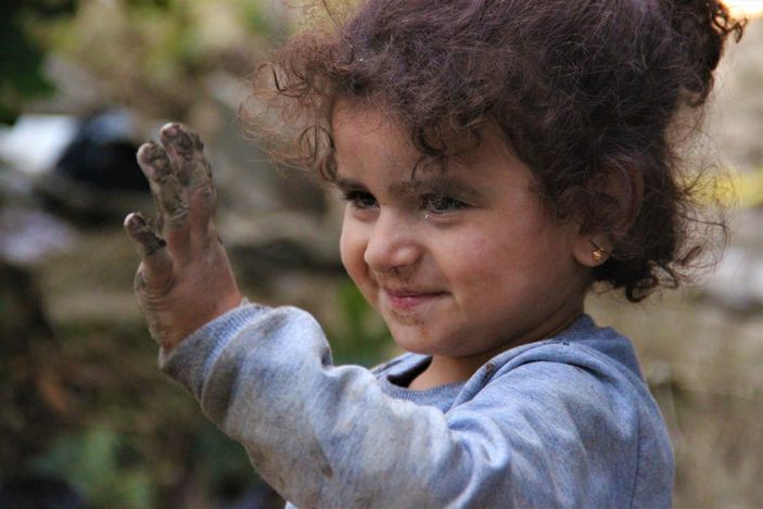 Bozkurt'ta çocuklar, sel felaketinden habersiz oyun oynadı