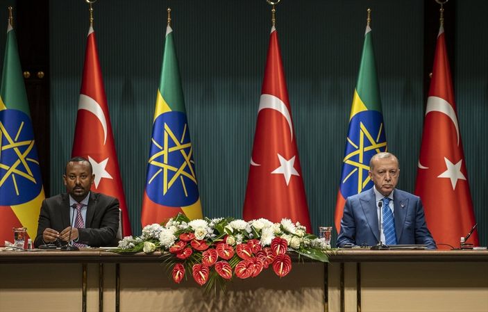 Cumhurbaşkanı Erdoğan ile Etiyopya Başbakanı'ndan ortak açıklama
