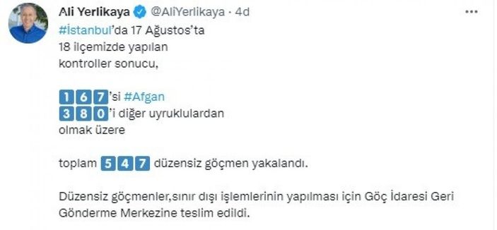 i İstanbul’da 547 kaçak göçmen yakalandı