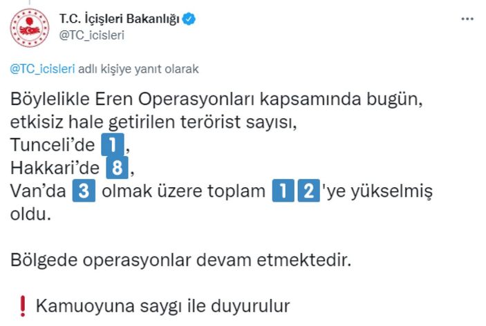 Van’da 3 terörist etkisiz hale getirildi