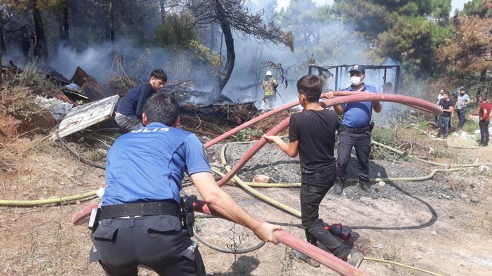 Maltepe'deki Başıbüyük Ormanı’nda yangın
