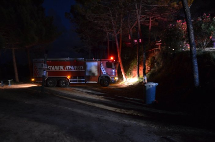 İstanbul'da kamp alanında yangın çıktı