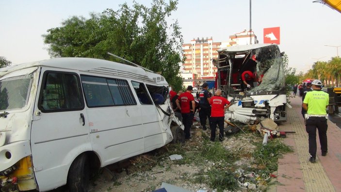 Mersin’de otobüs kazası: Şarampole uçtu