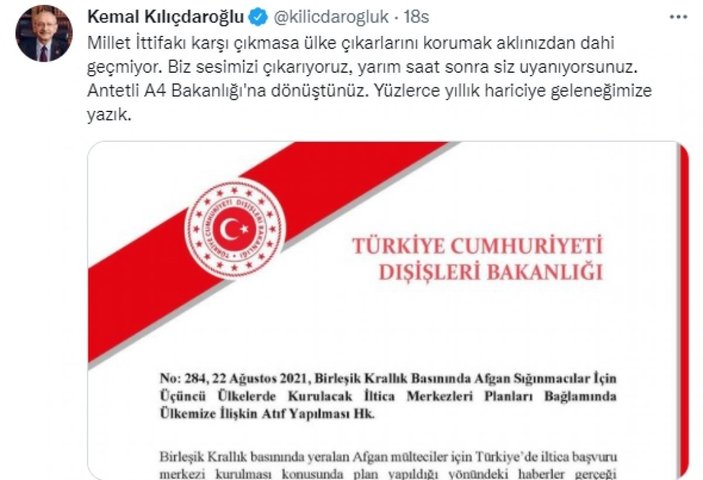 Kemal Kılıçdaroğlu, İngiltere'nin bile yalan dediği iddiayı tekrarladı