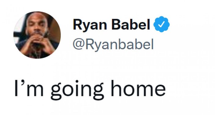 Ryan Babel: Evime gidiyorum