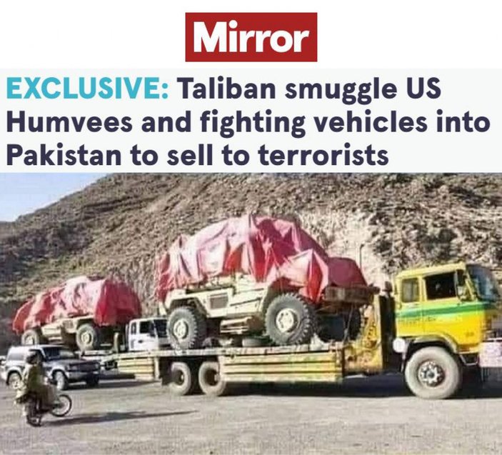 Taliban, ABD'nin askeri araçlarını satışa çıkardı