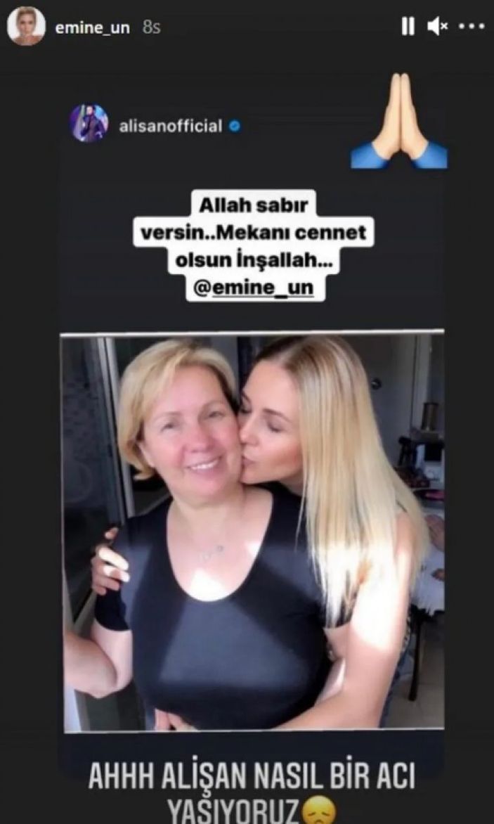 Emine Ün'den Alişan'a duygu dolu mesaj: Ah nasıl bir acı..