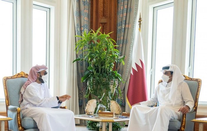 BAE Ulusal Güvenlik Danışmanı Al Nahyan, Katar Emiri ile görüştü
