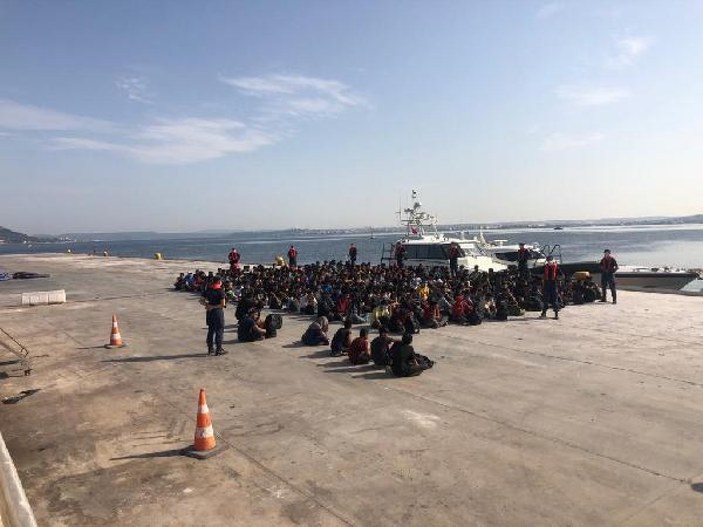 Çanakkale'de 204 kaçak göçmen yakalandı