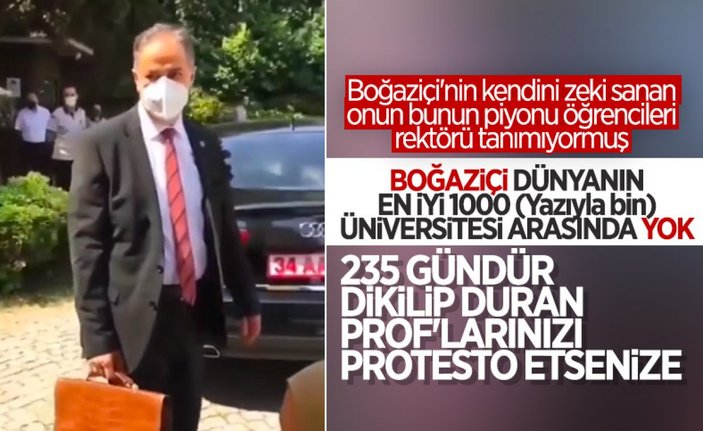 Boğaziçi Üniversitesi'ndeki eylemciler HDP'yi savunmaya kalktı