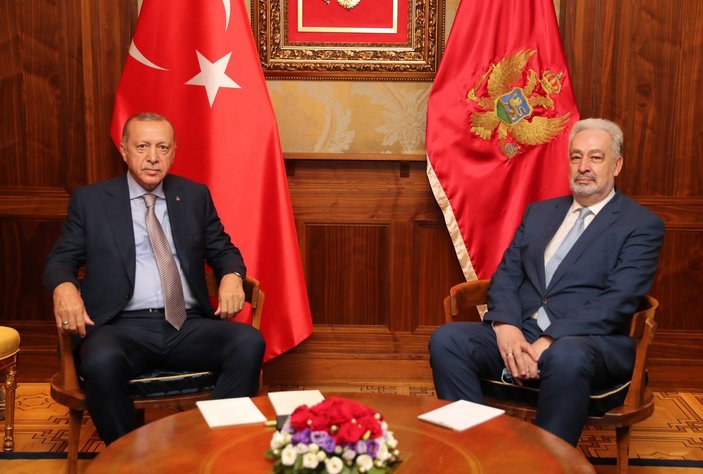 Cumhurbaşkanı Erdoğan, Karadağ Başbakanı Krivokapiç'le görüştü