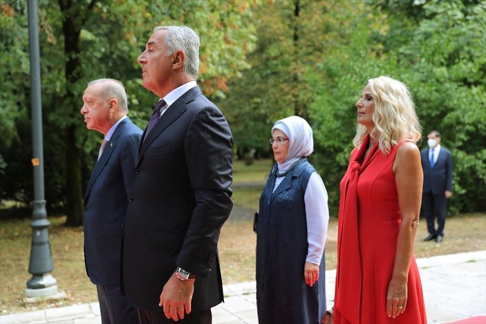Cumhurbaşkanı Erdoğan Karadağ'da