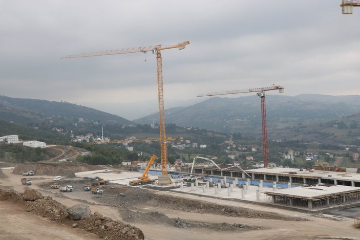 Samsun Şehir Hastanesi, adım adım inşa ediliyor