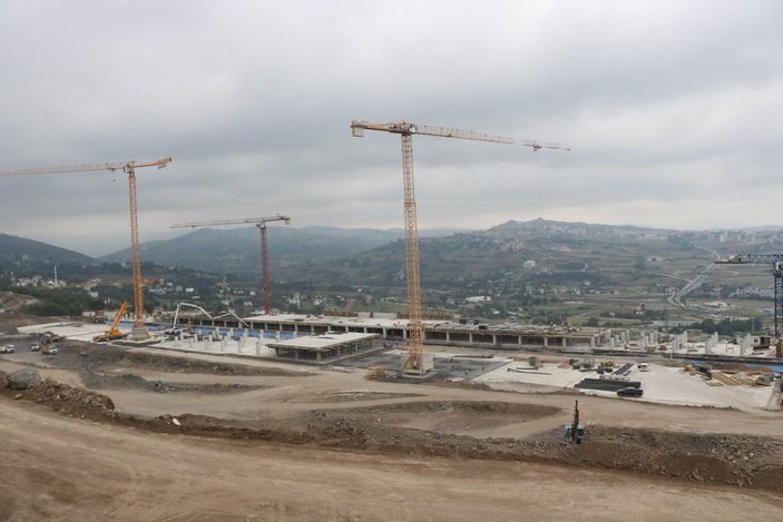 Samsun Şehir Hastanesi, adım adım inşa ediliyor
