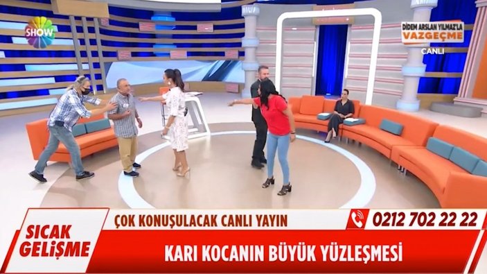 Show TV canlı yayınında aldatma kavgası: Karım dayım dedi, sevgilisi çıktı