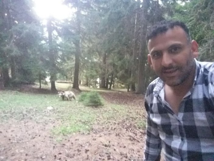 Artvin’de taksi şoförü ayı ile selfie çekti