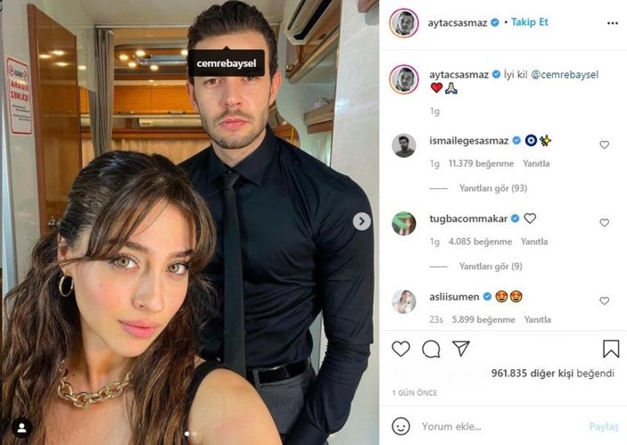 Bir dizi aşkı daha gerçeğe dönüştü! Aytaç Şaşmaz ve Cemre Baysel'den şaşırtan itiraf geldi