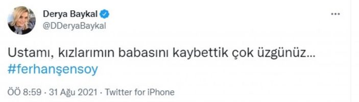 Ölümüyle yasa boğdu! Eski eşi Derya Baykal ve kızlarından Ferhan Şensoy'a yürek burkan veda...