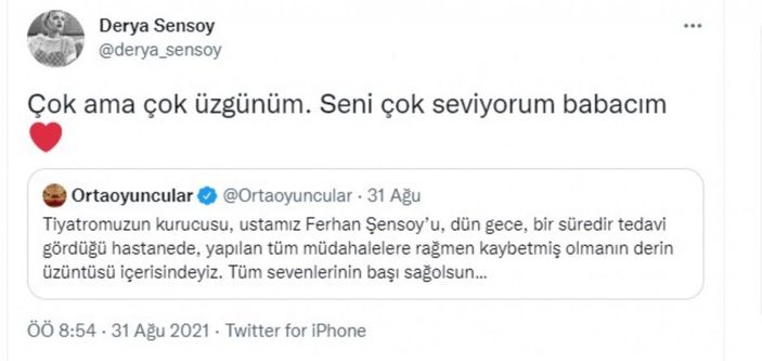 Ölümüyle yasa boğdu! Eski eşi Derya Baykal ve kızlarından Ferhan Şensoy'a yürek burkan veda...