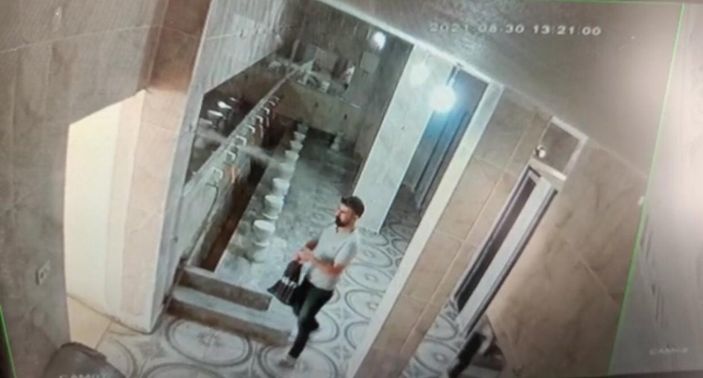 Batman’da camideki musluk hırsızlığı kamerada
