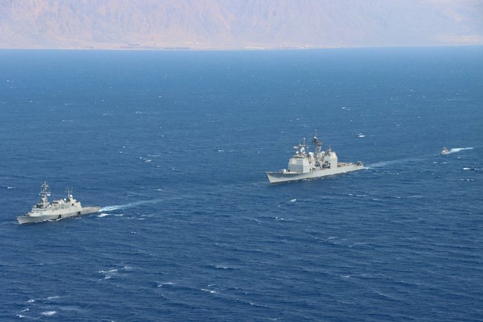 İsrail ve ABD donanmalarından Kızıldeniz'de ilk kez ortak tatbikat