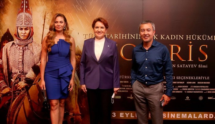 İYİ Parti Genel Başkanı Meral Akşener, Tomris Hatun filminin galasında