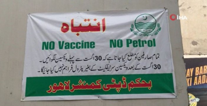 Pakistan’da, aşı olmayanlara benzin satışı yasak