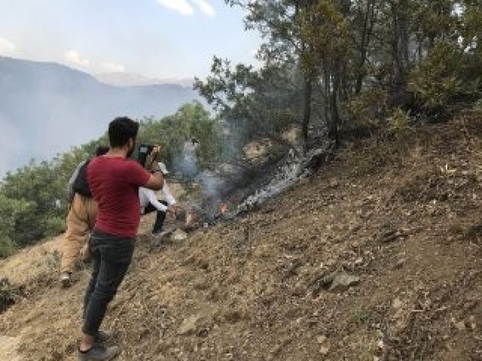 i Şemdinli’de orman yangını kontrol altına alındı