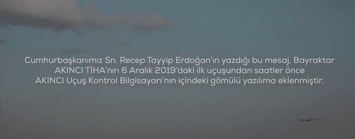 AKINCI TİHA, Cumhurbaşkanı Erdoğan’ın mesajıyla uçacak