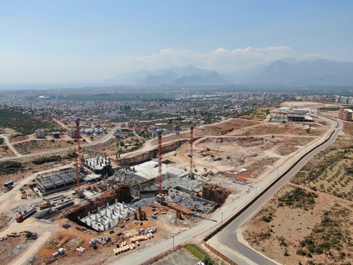 Antalya Şehir Hastanesi inşaatının yüzde 7’lik bölümü tamamlandı