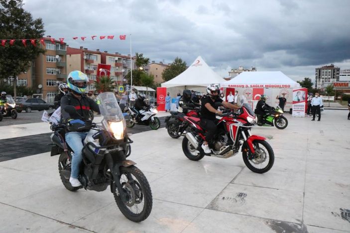 Samsun’da aşıya farkındalık için konvoy düzenlendi