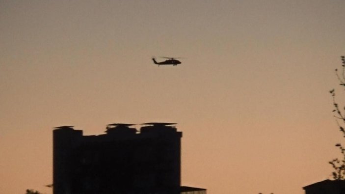 Van'da parmağı kopan vatandaş için polis helikopteri havalandı
