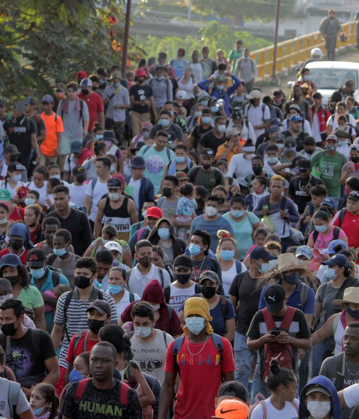 Meksika’dan ABD’ye yüzlerce kişinin göç yolculuğu