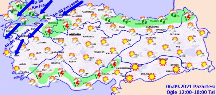 6 Eylül 2021: Bugün hava nasıl olacak?