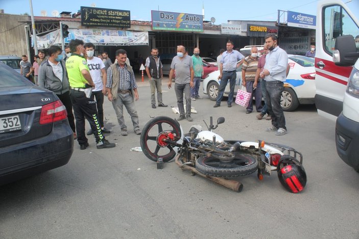 Ordu'da motosiklet ile otomobil çarpıştı: 2 yaralı