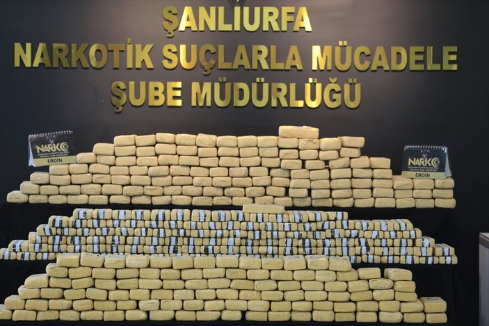 Şanlıurfa'da 275 kilogram eroin yakalandı