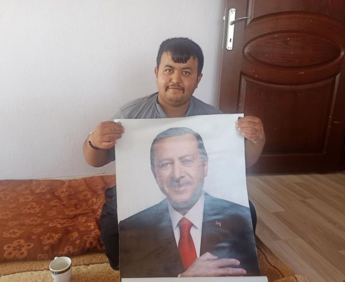 i Kahramanmaraşlı engelli gencin Cumhurbaşkanı Erdoğan sevgisi