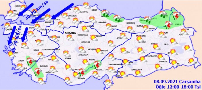 8 Eylül 2021: Bugün hava nasıl olacak?