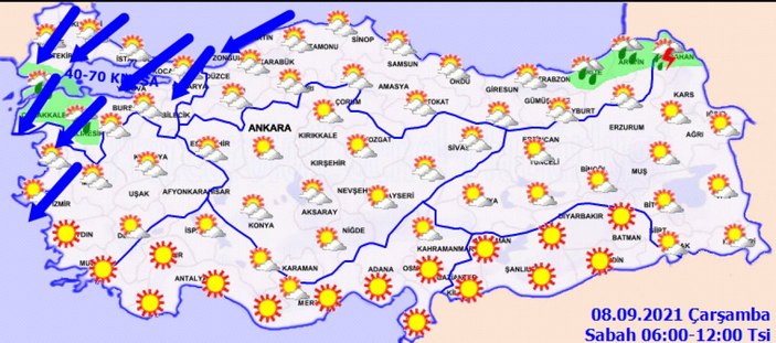 8 Eylül 2021: Bugün hava nasıl olacak?