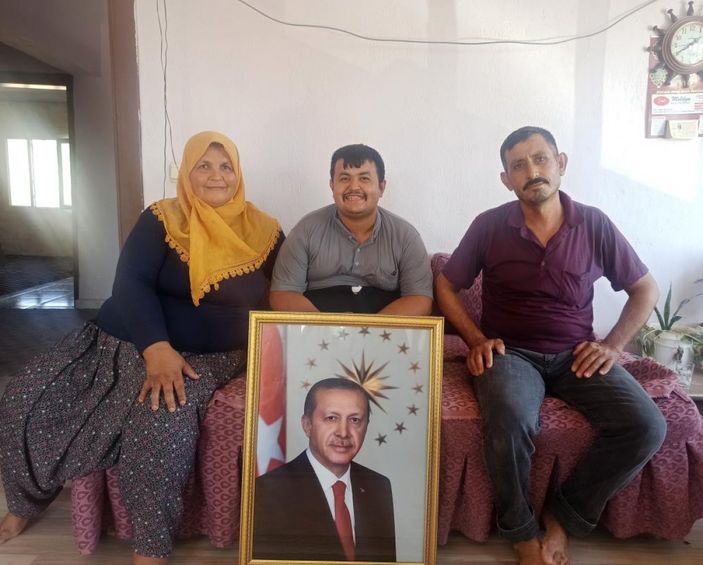i Kahramanmaraşlı engelli gencin Cumhurbaşkanı Erdoğan sevgisi