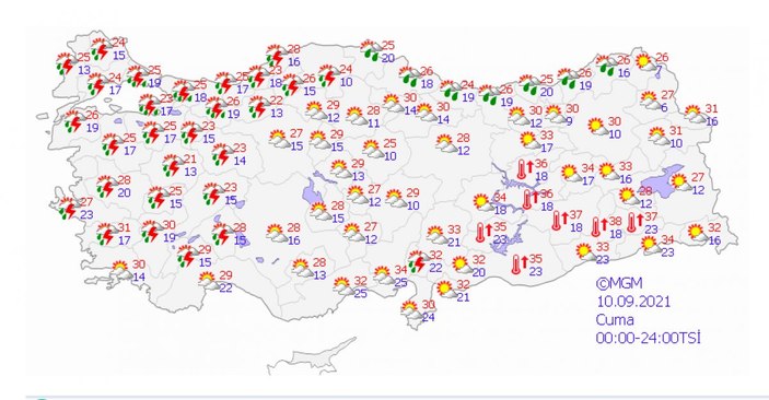 Marmara için sağanak ve kuvvetli rüzgar uyarısı