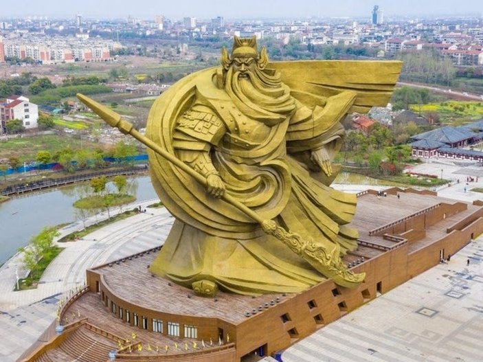 Çin'de Guan Yu heykelinin yeri değiştirilecek
