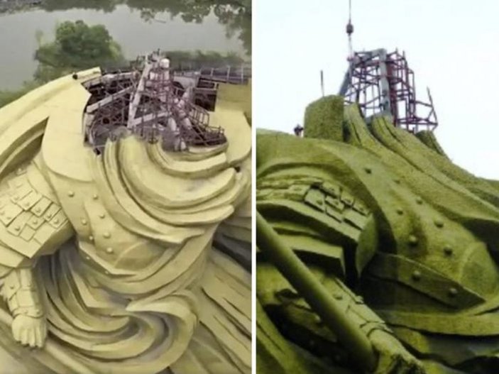Çin'de Guan Yu heykelinin yeri değiştirilecek